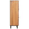 vidaXL Highboard Acacia Brown Finish 40 x 33 x 110 cm Solid Mango Wood