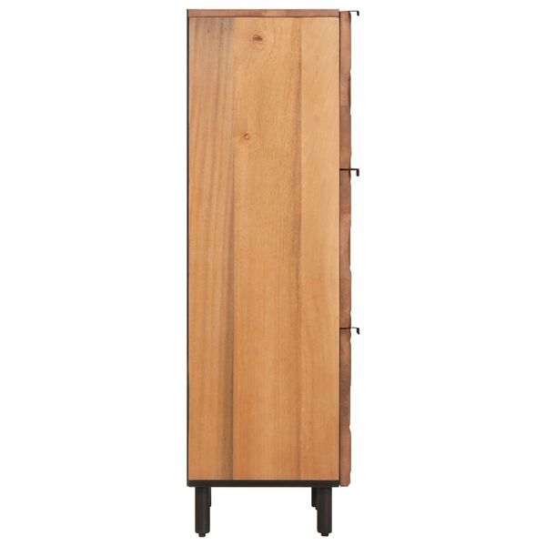 vidaXL Highboard Acacia Brown Finish 40 x 33 x 110 cm Solid Mango Wood
