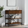 vidaXL Console Table Brown Oak 75x34.5x75 cm Engineered Wood