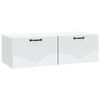 vidaXL Wall-Mounted TV Cabinet White 98 x 41 x 30 cm Engineered Wood