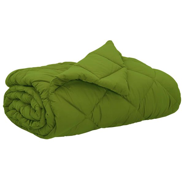 vidaXL Summer Duvet Green 240 x 260 cm Microfiber