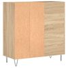 vidaXL Record Cabinet Sonoma Oak 84.5x38x89 cm Engineered Wood