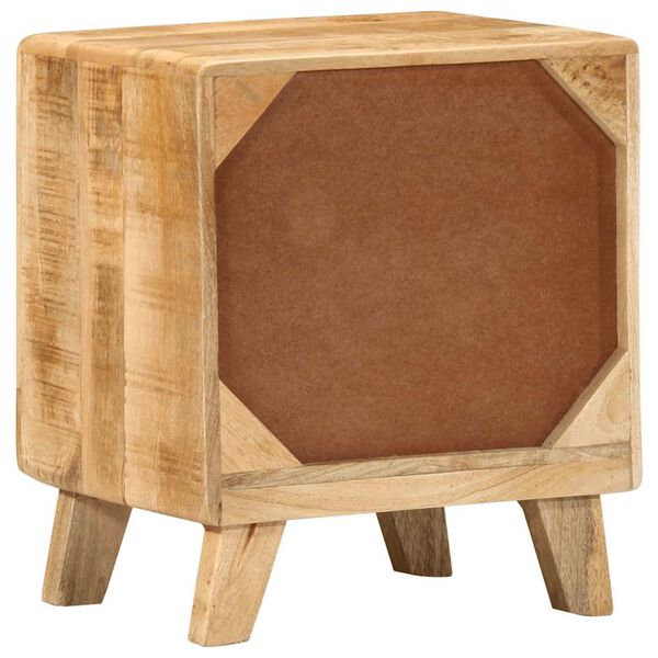 vidaXL Bedside Cabinet 2 pcs 40x32x46 cm Solid Wood Rough Mango
