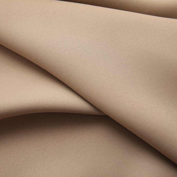 vidaXL Blackout Curtains with Hooks 2 pcs Taupe 140x225 cm