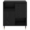 vidaXL Sideboards 2 pcs Black oak 120 x 35 x 70 cm Engineered wood