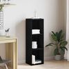vidaXL Bookcase Black Oak 36x30x114 cm Engineered Wood