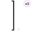 vidaXL Cabinet Handles 5 pcs Black 480 mm Stainless Steel