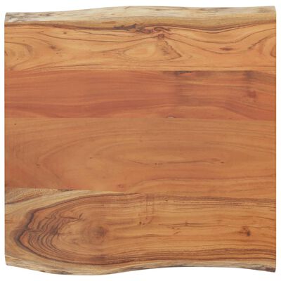 vidaXL Side Table 40x40x2.5 cm Solid Wood Acacia Live Edge