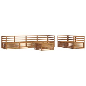 vidaXL Outdoor Sofa Set 7 pcs Natural
