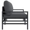 vidaXL Outdoor Furniture with Cushion with Pillow Anthracite Steel