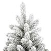 vidaXL Artificial Christmas Tree Green and White 270 cm PVC and Metal