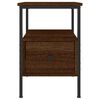 vidaXL Bedside Cabinet Brown Oak 34x36x50 cm Engineered Wood