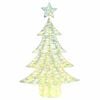 vidaXL Christmas Tree with 120 LEDs Warm white 120 cm PET
