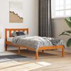 vidaXL Bed Frame without Mattress Wax Brown 90x200 cm Solid Wood Pine