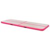 vidaXL Inflatable Gymnastics Mat with Pump 500x100x10 cm PVC Pink