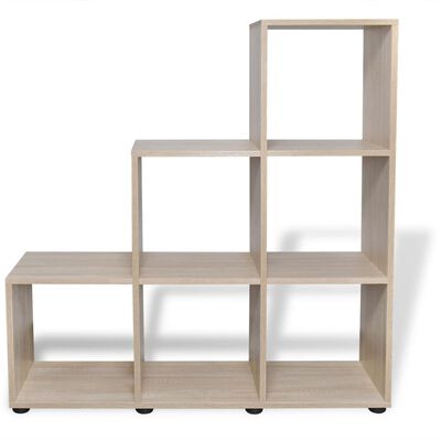 vidaXL Staircase Bookcase/Display Shelf 107 cm Oak