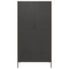 vidaXL Wardrobe Anthracite 90x50x180 cm Steel