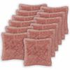vidaXL Cushion Cover 12 pcs HEERLEN Pink 45 x 45 cm PV Fleece
