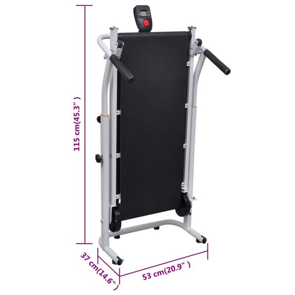 Stamina Fold-to-Fit Folding Equipment Mat, 84x36 Inches, Black - Floor Protection For Exercise Machines