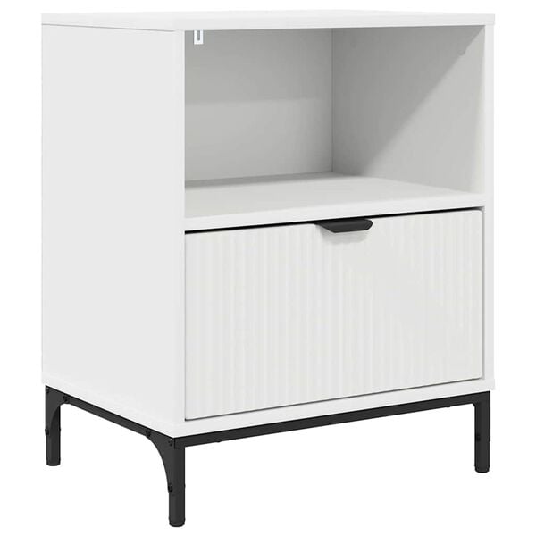 vidaXL Bedside Cabinet White 49 x 36 x 61 cm Engineered wood