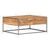 vidaXL Coffee Table 75x75x35 cm Solid Acacia Wood