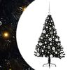 vidaXL Artificial Pre-lit Christmas Tree Black 120 cm PVC
