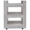 vidaXL Kitchen Trolley Grey Sonoma 60x45x80 cm Engineered Wood