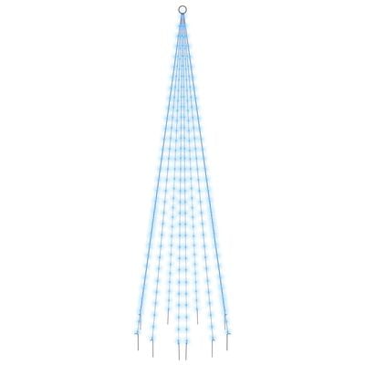 vidaXL Christmas Tree on Flagpole Blue 310 LEDs 300 cm