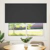 vidaXL Roller Blind Blackout Black 145x130 cm Fabric Width 141.6 cm Polyester