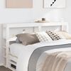 vidaXL Headboard with Shelves White 160 cm Solid Wood Pine