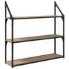 vidaXL Wall Shelf Wall-Mounted Artisan Oak 80 x 21 x 78.5 cm
