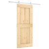 vidaXL Sliding Door with Hardware Set 85x210 cm Solid Wood Pine