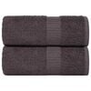 vidaXL Wash Towels "FROGN" 2 pcs Anthracite 30x30 cm 360 gsm