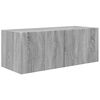 vidaXL TV Cabinet Set Wall-mounted 2 pcs Grey Sonoma Engineered Wood