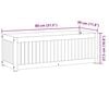 vidaXL Garden Planter 80x30x27.5 cm Solid Wood Acacia and Steel