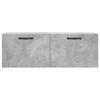 vidaXL Wall Cabinet Concrete Grey 100x36.5x35 cm Engineered Wood
