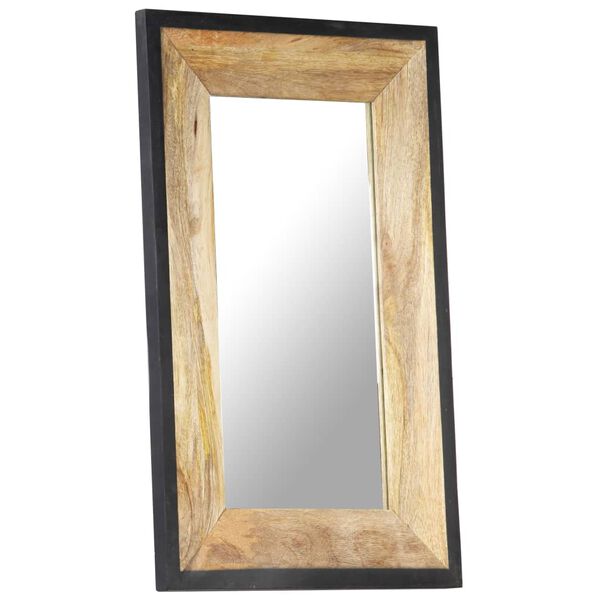 vidaXL Mirror 80x50 cm Solid Mango Wood