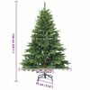 vidaXL Artificial Hinged Christmas Tree Green 150 cm PVC, PE and steel