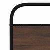 vidaXL Metal Bed Frame without Mattress Brown Oak 140x200 cm