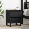 vidaXL Bedside Cabinet Black Oak 40 x 35 x 50 cm Engineered Wood