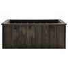 vidaXL Raised Bed Dark Grey 74x77x30 cm Solid Pinewood