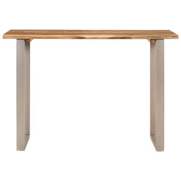 vidaXL Dining Table 110x50x76 cm Solid Wood Acacia