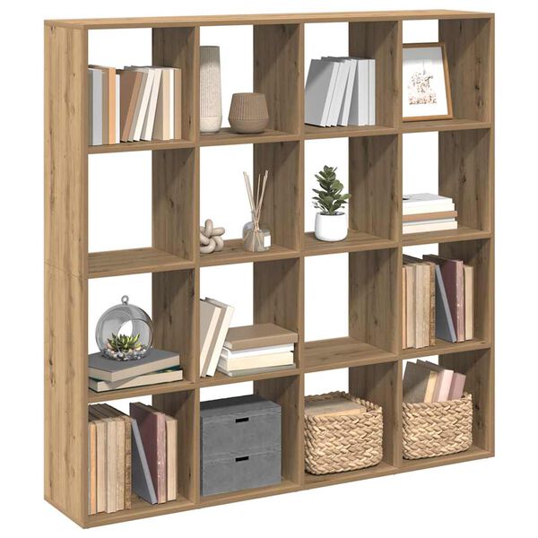 vidaXL Book Cabinet Artisian Oak 102x29x143 cm Engineered Wood