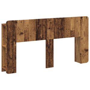 vidaXL Headboard Cabinet with Storage Old Wood Engineered Wood