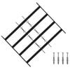 vidaXL Security Grille for Windows with 4 Crossbars 3 pcs 43-74 cm