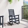 vidaXL Garden Rocking Chair Navy 70 x 92 x 108cm HDPE