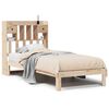 vidaXL Bookcase Bed without Mattress 90x200cm Solid Wood Pine