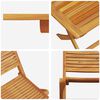 vidaXL Garden Dining Set Folding 5 pcs Brown Solid acacia wood