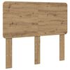 vidaXL Bed Frame Artisian Oak 135 x 190 cm Solid Pine Wood