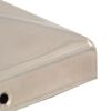 vidaXL Pyramid Fence Post Caps 6 pcs Stainless Steel 91x91 mm